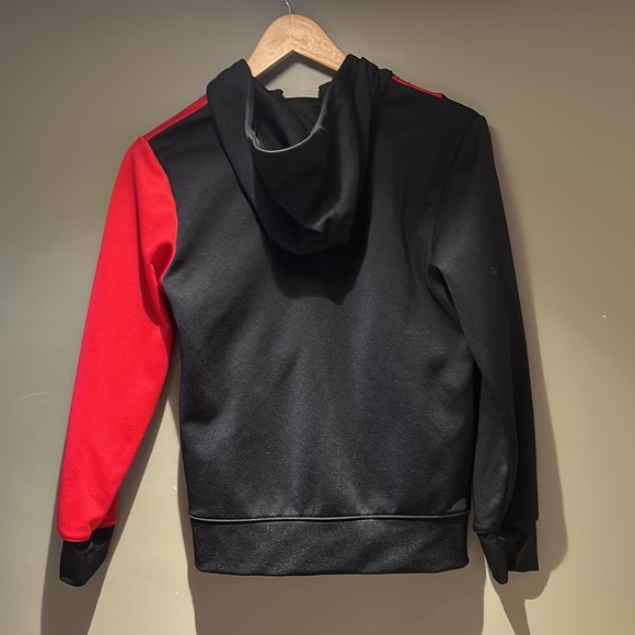 Jordan Therma Fit Black / Red Boys Zipper Jacket Hoodie Sz Medium - Picture 5 of 5